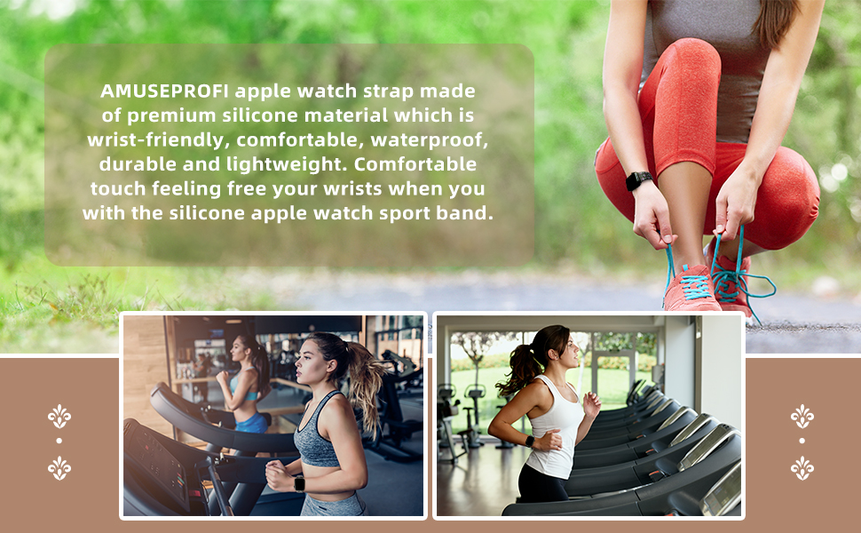 AMUSEPROFI WATCH BANDS COMPATIBLE WITH APPLE WATCH FOR WOMEN