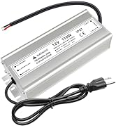9.2A 110W 12 Volt LED Power Supply, 110V AC to 12V DC Converter, Waterproof IP67 Driver Low Volta...