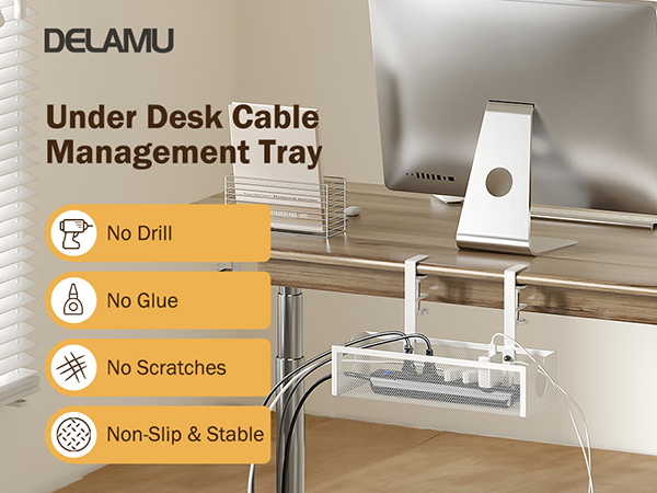 desk cable management,under desk cable management tray,cable management tray,cable management kit