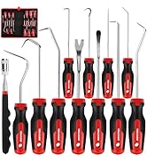 TOOLEAGUE 12PCS Pick and Hook Set with Scraper and Magnetic Telescoping Tool Kit for Automotive a...