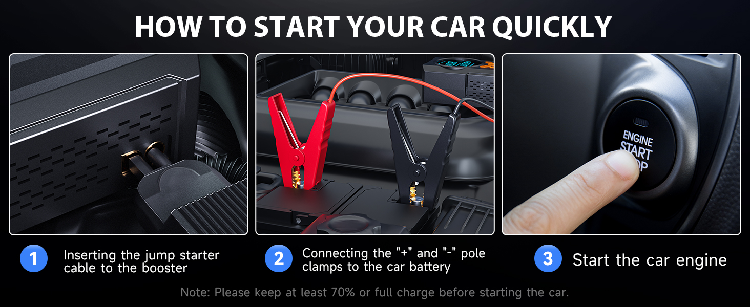 car jump starter with air compressor