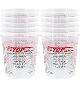 Custom Shop Box of 12 Each - 10 Ounce Paint Mixing Cups Cups Have calibrated Mixing ratios on Sid...