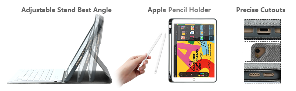 iPad 8th generation keyboard case