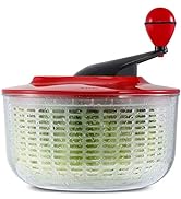 Salad Spinner Large 5L Capacity, Easy to Clean Lettuce Spinner with Bowl, Vegetable Washer Dryer ...