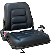 CDZHLTG Universal Forklift Seat Waterproof Forklift Suspension Seat with Safety Belt Adjustable f...