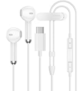 USB C Wired Headphones for iPhone 17 Pro Max 17 17Pro Air 16 16e 16Pro 15 Plus 15, USB-C Earphone...