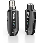 KYXAIN 2.4GHz Wireless Microphone System XLR Mic Adapter, Audio Dynamic Transmitter and Receiver ...