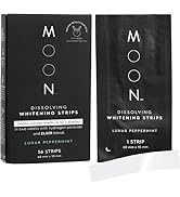 MOON Teeth Whitening Strips, 7 Shades Whiter in 2 Weeks, 28 Treatments with Easy to Use Dissolvab...