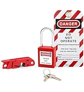 PELISPARK Circuit Breaker Lockout,Breaker Box Lock,2.92" L×0.74" W×0.82" H,Withstand 110-220Volt,...