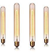 Edearkar E26/E27 Base, T10/T30 Tubular Vintage Edison Light Bulbs 25W T185 110V Dimmable T30 Anti...