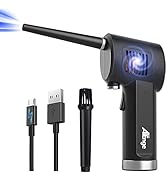 Electric Air Duster, Cordless Air Duster, Rechargeable Compressed Air Duster, 33000 RPM Air Blowe...