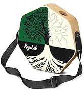 POGOLAB Three-tone Cajon, Portable Travel Drum Box with Adjustable Strap, Unique Appearance, Easy...