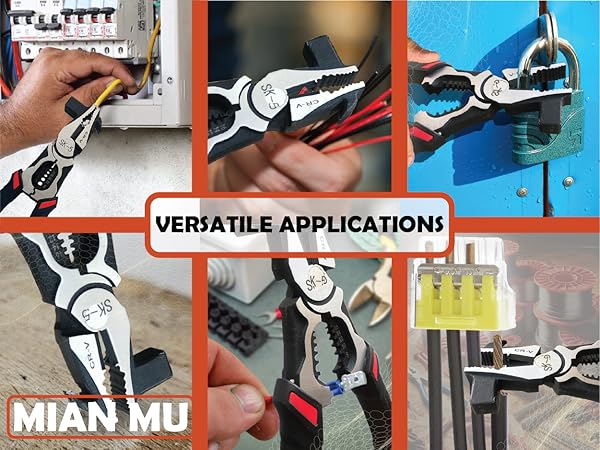 All in One Electrical Plier Heavy Duty Multifunction Wire Tool crimper durable function
