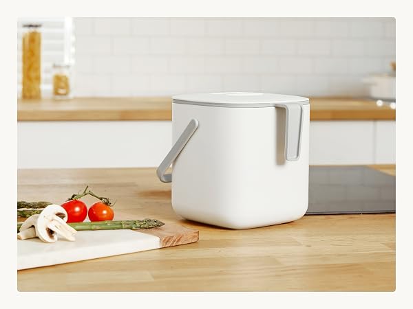 Countertop Food Waste Bin Kitchen Compost Bucket