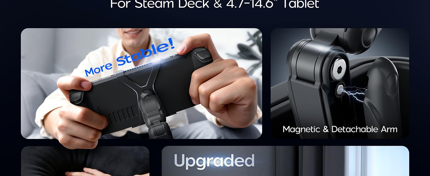 Gaming Pillow Stand for Steam Deck / Kindle / iPad /Galaxy Tab/Tablet
