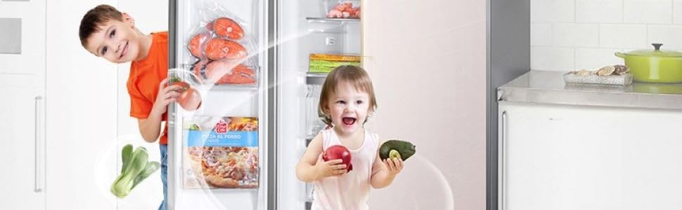 the new fridge is a great way to keep kids entertained.
