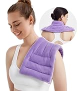 Heating Pad Microwavable for Pain Relief, 8 x 18 Reusable Moist Heating Pad for Neck, Shoulder, B...