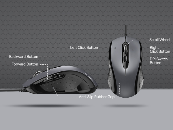 a close up of a mouse and a mouse