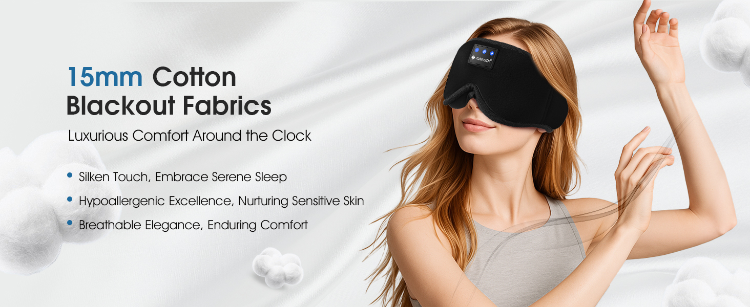 Sleep Headphones Mask Bluetooth 3D Music Eye