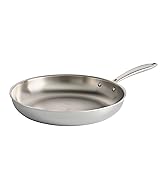 Tramontina Signature Tri-Ply Clad Stainless Steel 12-Inch Large Frying Pan, Induction-Ready Skill...
