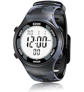EZON Digital Watch 5ATM Waterproof Stopwatch with Countdown Timer/Chronograph/Lap Timing/EL Backl...