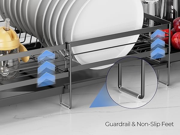 extra large dish drying rack