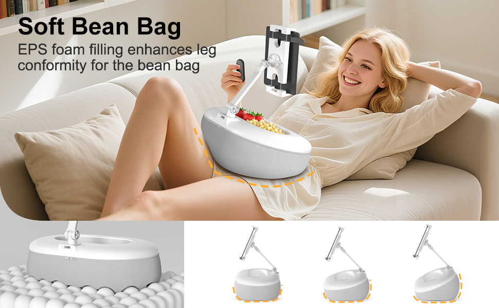 Soft Bean Bag EPS foam filling enhances leg conformity for the bean bag
