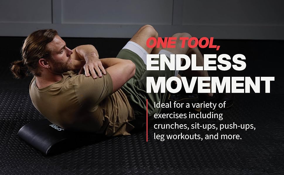 Man performing crunches on SPRI ab mat demonstrating versatile core training exercises