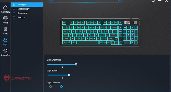 L98 membrane keyboard cute keyboard 98 keys gasket mounted RGB programmable gaming keyboard