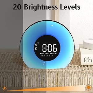 20 Adjustable Brightness Levels