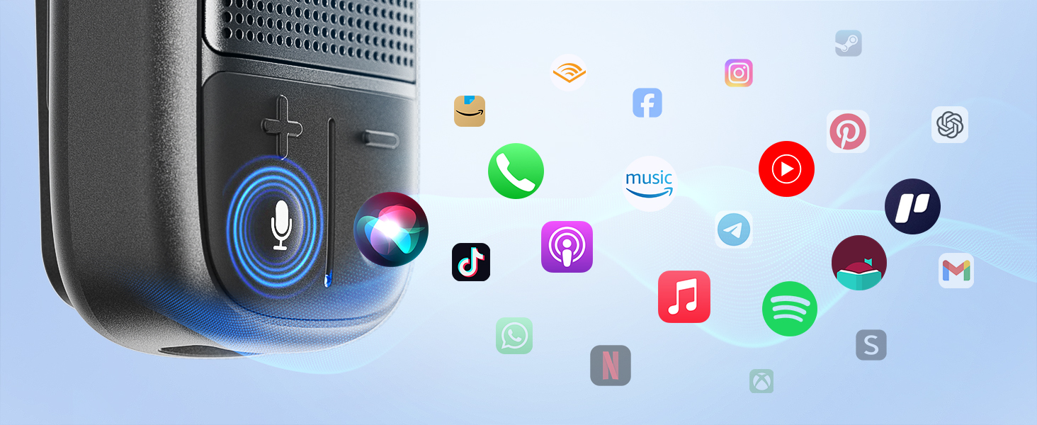 clip-on wireless bluetooth speaker