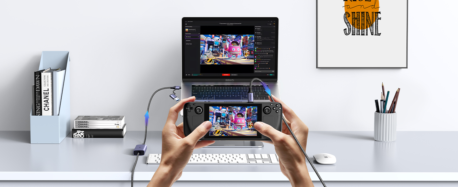 usb capture card Steam Deck Tarjeta de captura USB Steam Deck