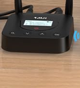 1Mii B06TX+ Long Range Bluetooth 5.3 Transmitter for TV/PC/Projector to 2 Wireless Headphones/Spe...