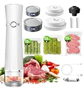 Jexqizy 80kPa Vacuum Sealer for Food, Compact&amp;Handheld Sealer for Meal Prep | 2000mAh Vacuum Seal...