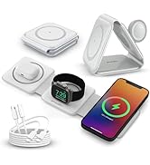PWR Flex 3-in-1 Charging Station for Multiple Devices - Portable Wireless Charging Station Compat...