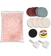 Windshield Scratch Remover Set Glass Polishing Kit Abrasive Discs Polish Pads for Any Windscreen ...