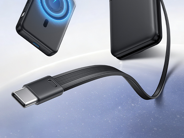 power bank with built in cable