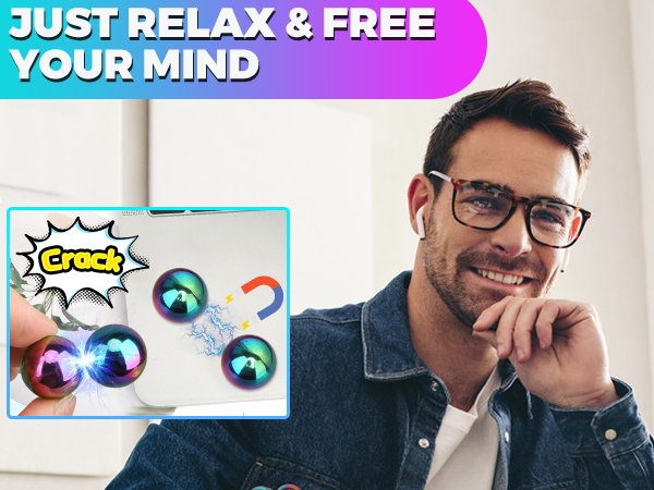 adult magnet stone rock fidget toy office