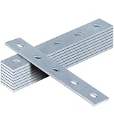 heneng 9 Pcs 5 Hole Splice Plates for 1-5/8" Strut Channel, Flat Plate Fitting Connector Bracket,...