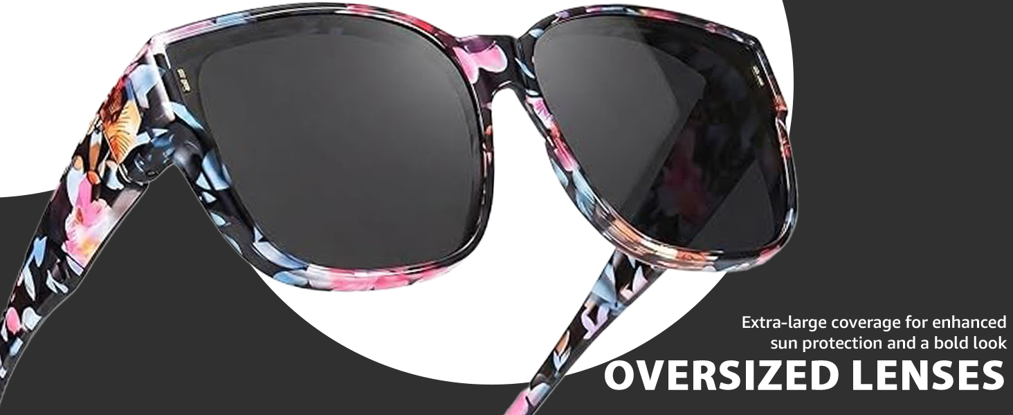 Myiaur Polarized Fit Over Glasses Sunglasses for Women UV400 Protection Reduce Glare