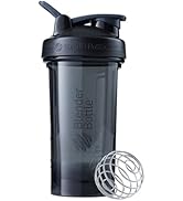 BlenderBottle Shaker Bottle Pro Series Perfect for Protein Shakes and Pre Workout, 24-Ounce, Black