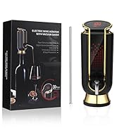 BLUBYEES Luxurious 4-in-1 Electric Wine Aerator, Decanter, Dispenser &amp; Vacuum Saver with LED Disp...