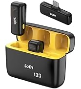 Sofn Wireless Lavalier Microphone for iPhone and Android with USB-C Plug,Professional Lapel Wirel...
