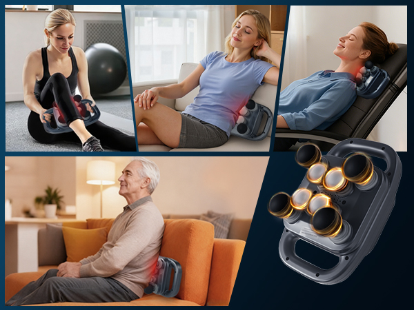 16 Head Massage Gun Deep Tissue,Massage Gun,Back Massager,Neck &amp;amp; Shouler Massager