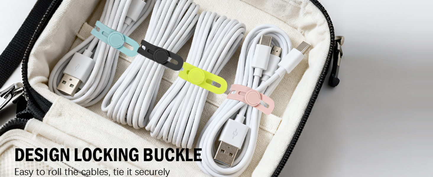 Neatly bundle cords, wires, and cables in seconds — no tangles, no frustration.