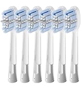 Laifen Pro Cushioned Toothbrush Heads, 6 Count Replacement Toothbrush Headss for Adults, Compatib...