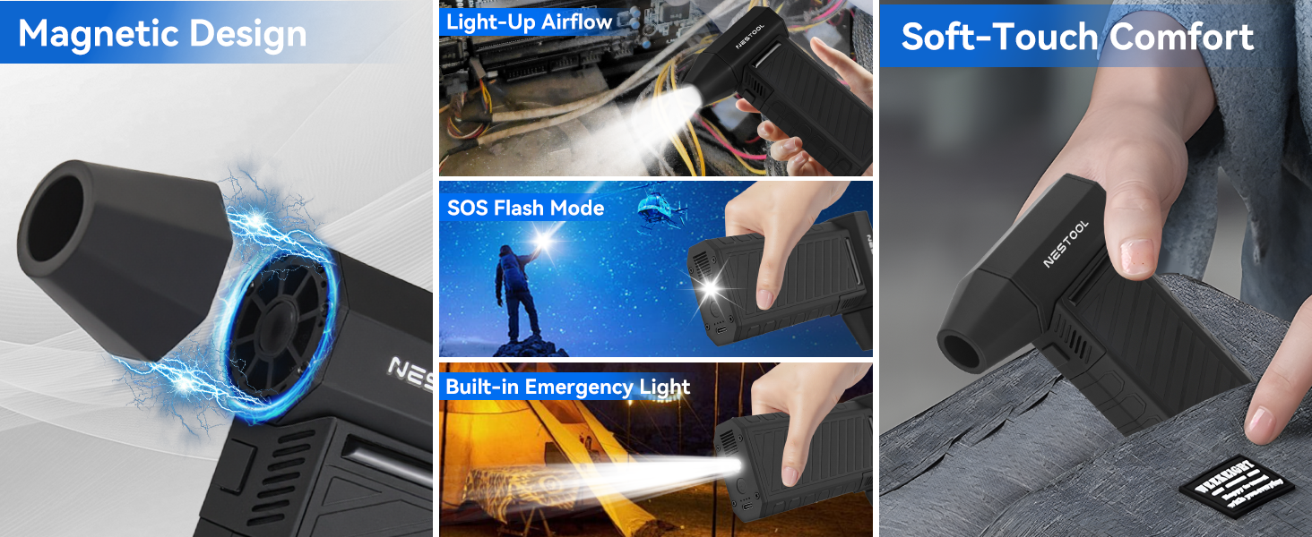 Nestool air blower for home office cleaning