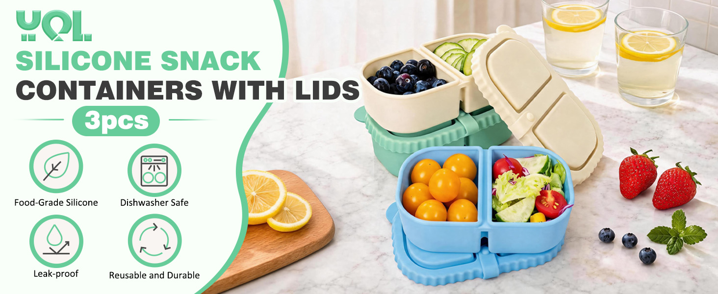 silicone snack containers