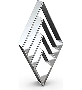 QAAQS Rhombus Diamond Cookie Cutter Set - 4 Piece Assorted Sizes (5 Inch, 4 Inch, 3 Inch, 2 Inch)...