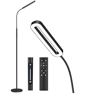SOARZ Floor Lamp with 4 Color Temperatures and Stepless Dimmer, Adjustable Goose Neck Standing La...